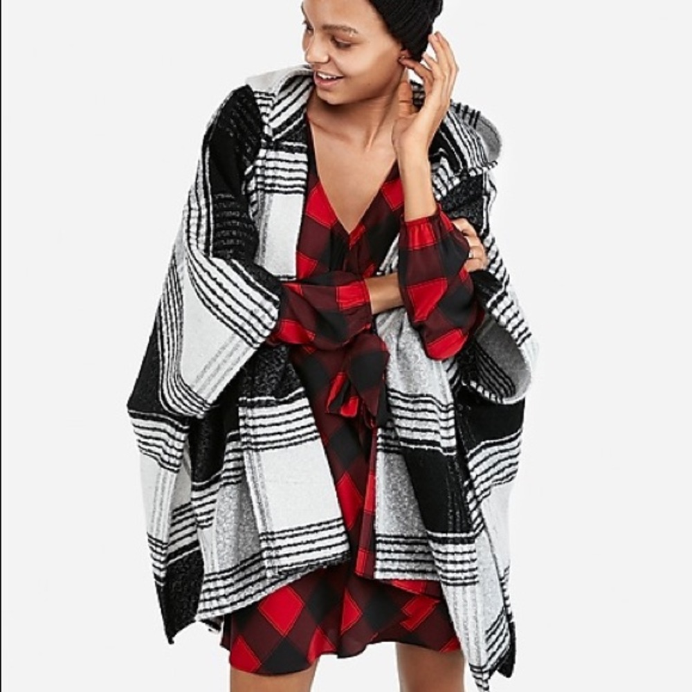 NWT! Express hooded poncho